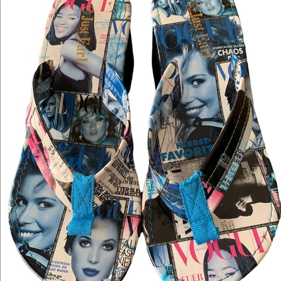 Just Earl Magazine platform flip-flops Women’s 7.5 - Picture 3 of 8